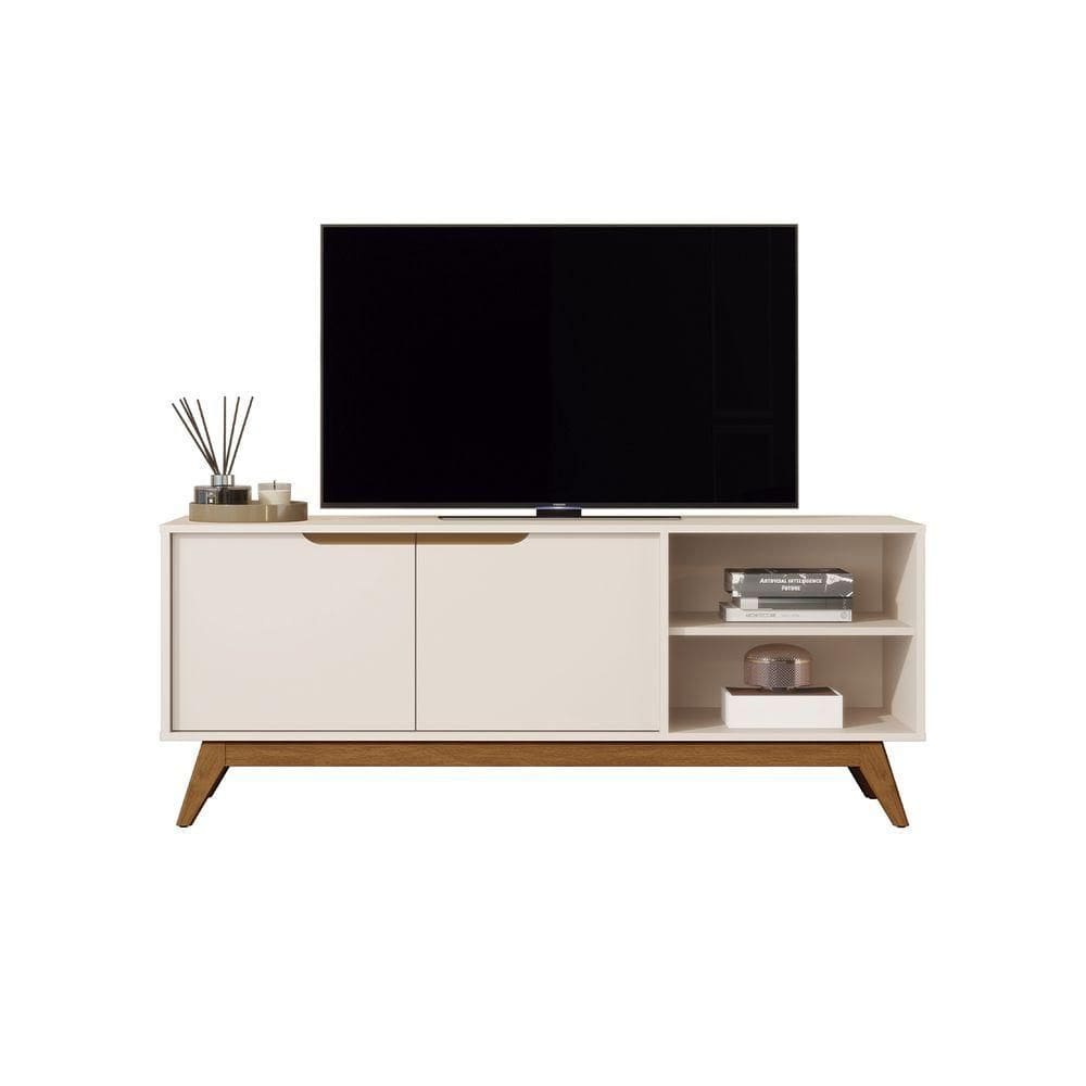 Rack Para Tv Jb Tucuma Off White - Moveis Jb