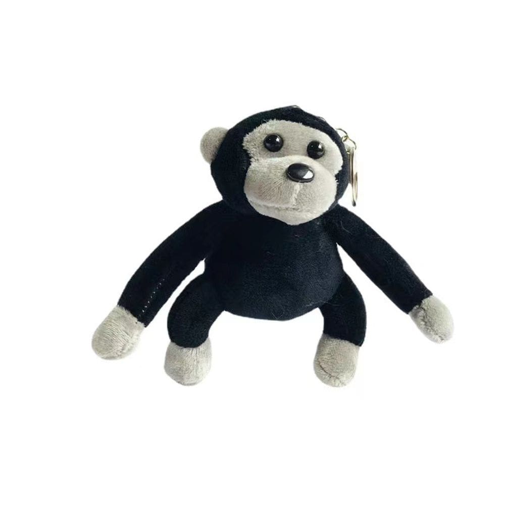 Chaveiro de pelúcia Gorilla, chave de macaco de pelúcia macia para homens e mulheres