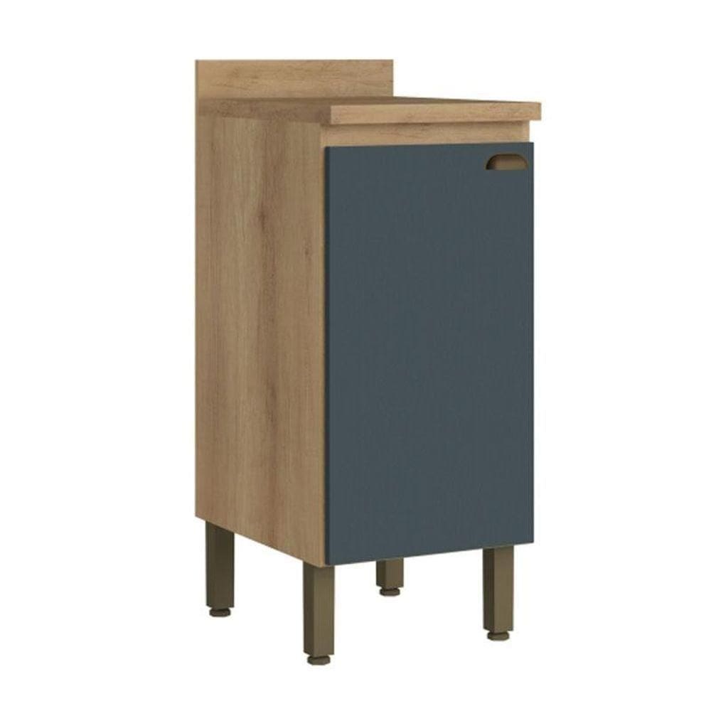 Balcão 40 Cm Com 1 Porta Finesse Capuccino Azul - Thb