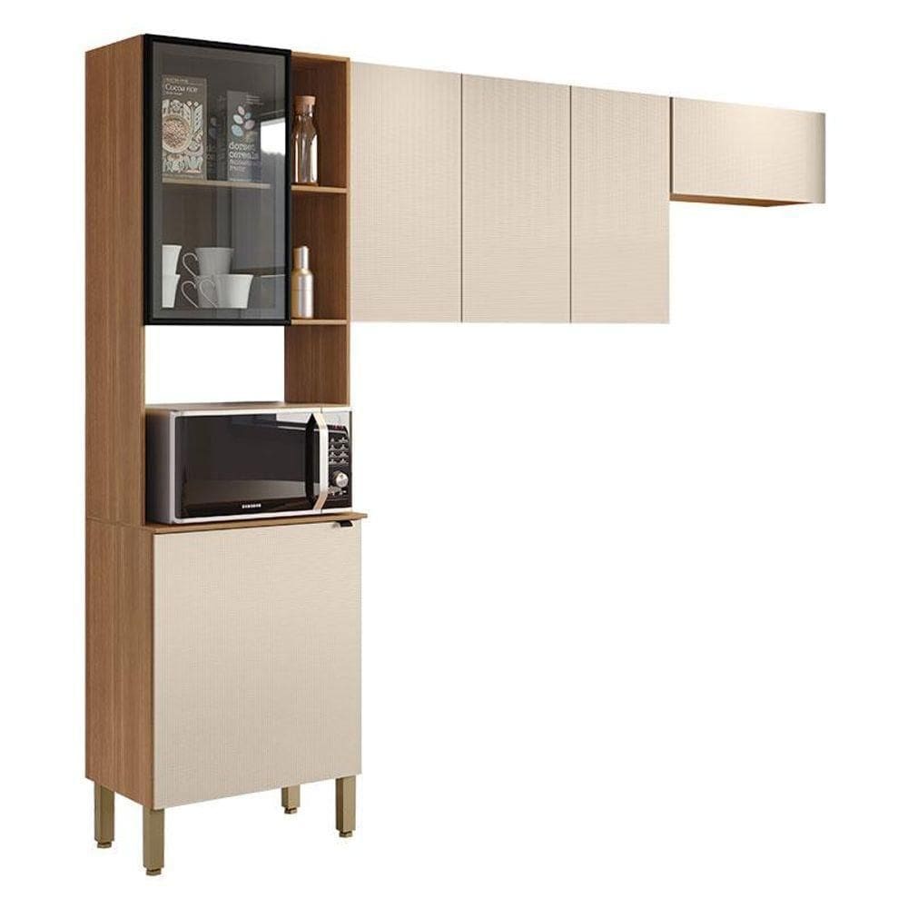 Cozinha Compacta 3 Peças Plus Freijó Soft - Kits Paraná