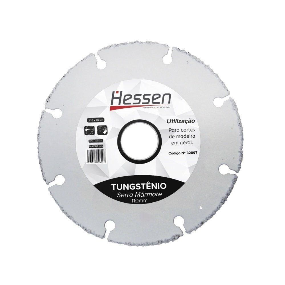 Disco De Serra Tungstênio Para Madeira Hessen 110mm X 20mm 32897