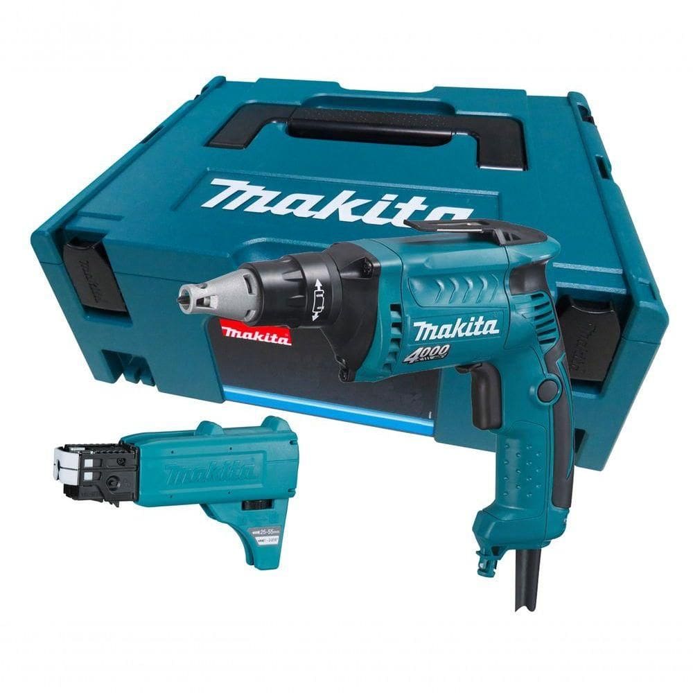 Parafusadeira Para Gesso Makita Fs4000jx2 570w Com Kit De Alimentação – Potente, Precisa E Profissio