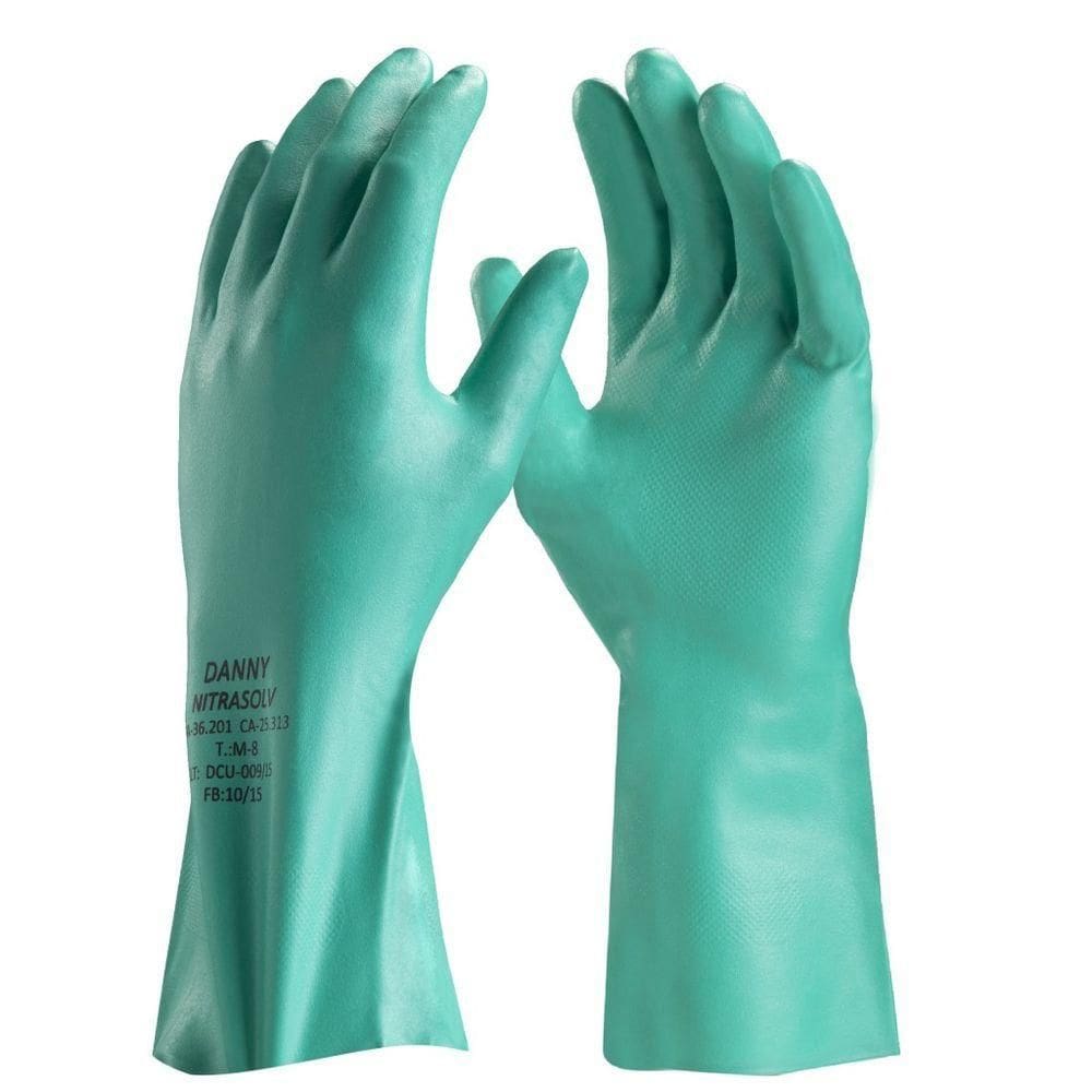 Luva Nitrílica Com Forro Danny Nitrasolv Da36201 G