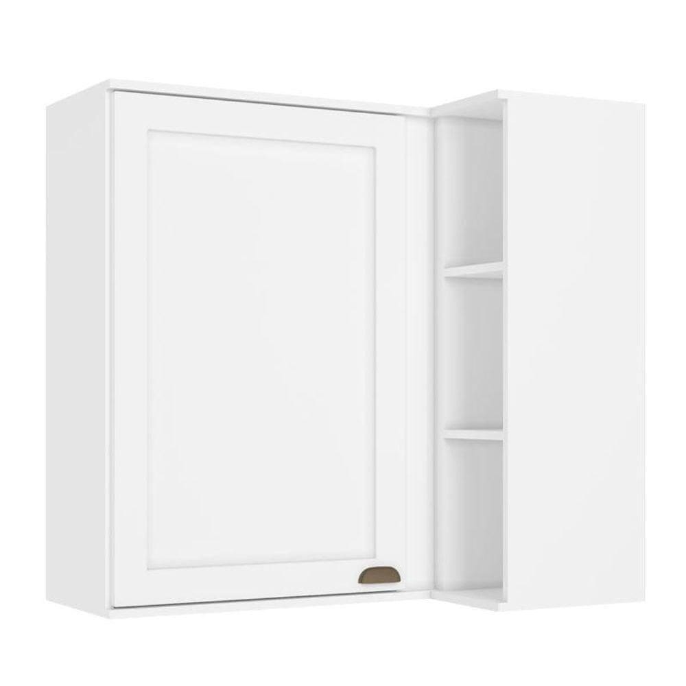Armário Aéreo Canto Reto 94 Cm 1 Porta Classy Branco - Thb