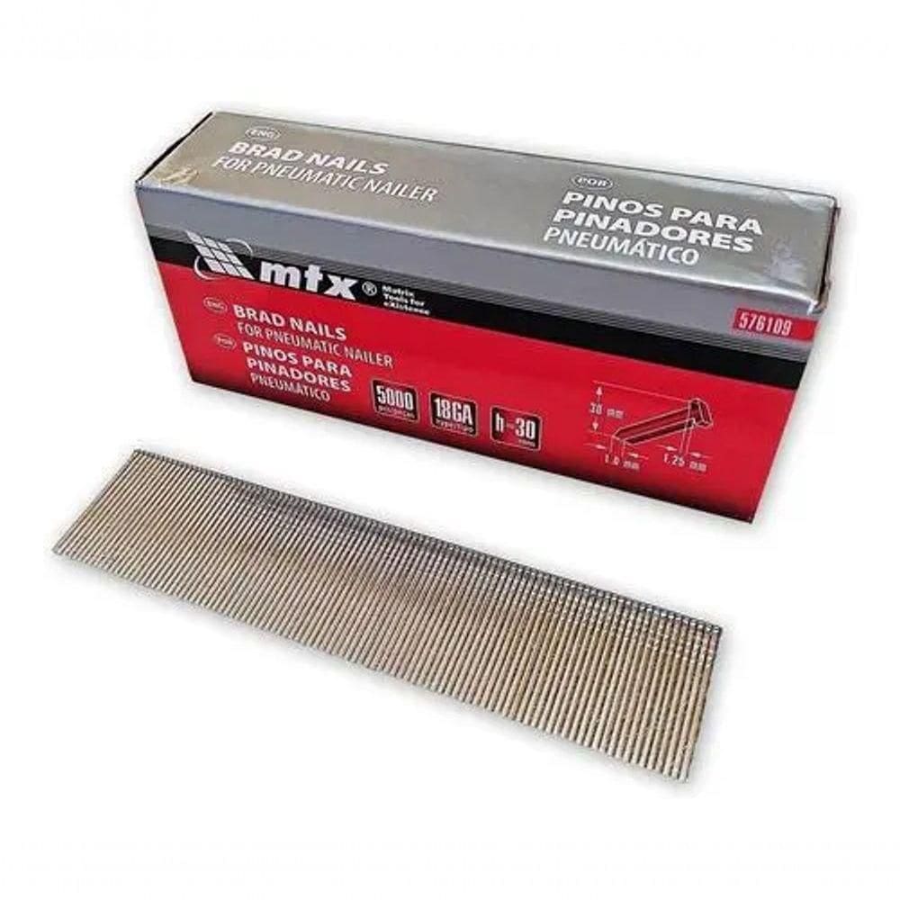 Pinos Para Pinador Pneumático F30 Cálibre 18ga 30mm Caixa C-5000 Mtx 576109