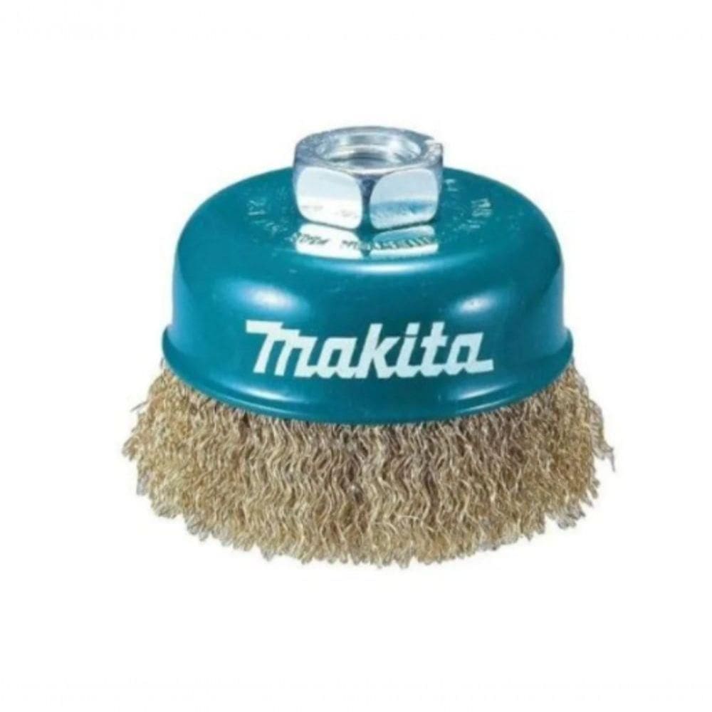 Escova De Aço Tipo Copo 75mm Fio Ondulado Makita D-55354