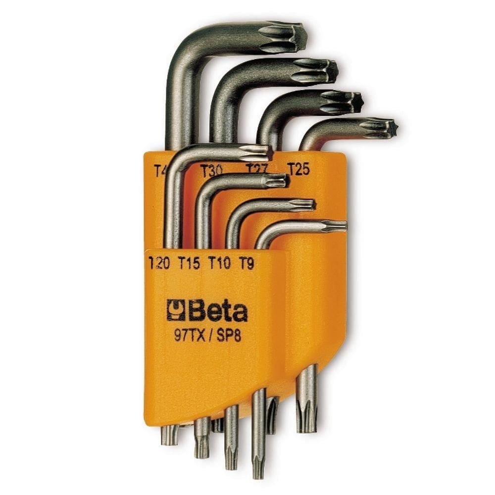 Jogo De Chave Torx Tipo L Beta Com 8 Chaves E Suporte - 97tx-sc8