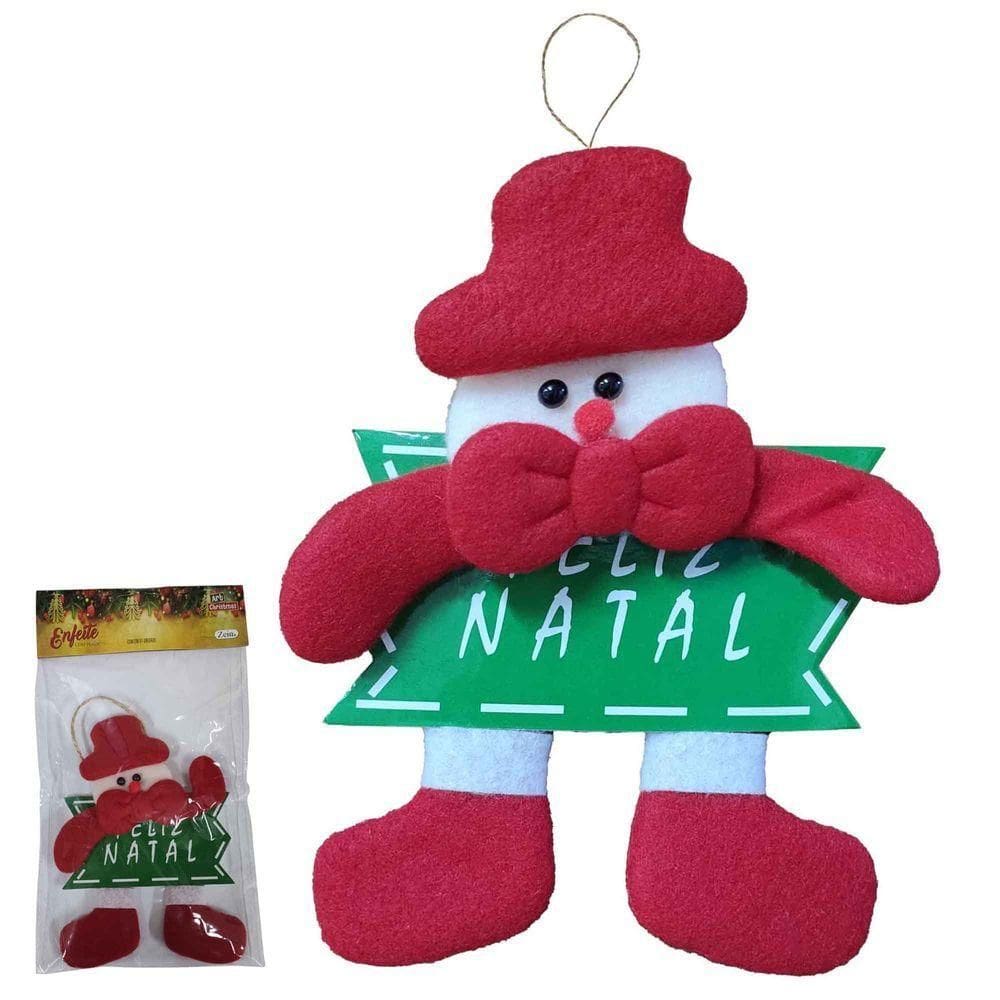 Enfeite Para Arvore De Natal Ou Porta Pendente Com Placa Feliz Natal Casa Apartamento Festas Decoração