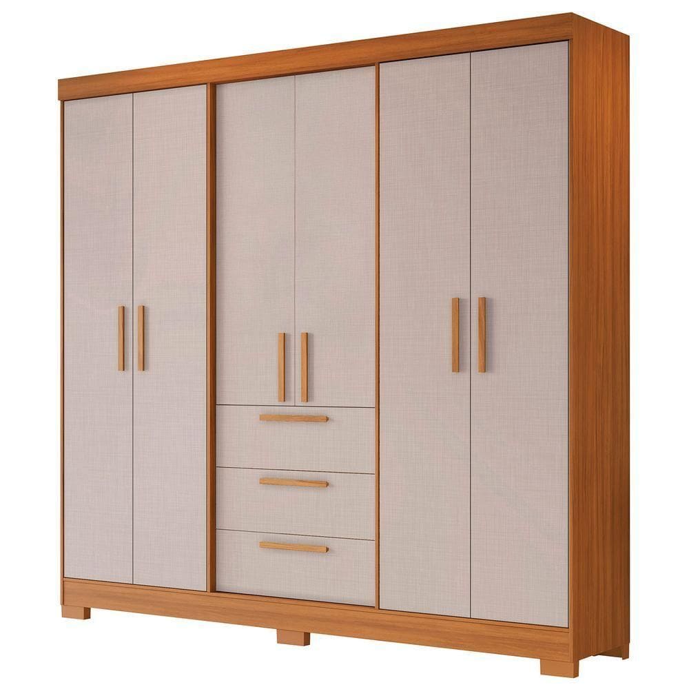 Guarda-roupa Nt 6030 Freijo Com Off White - Notavel