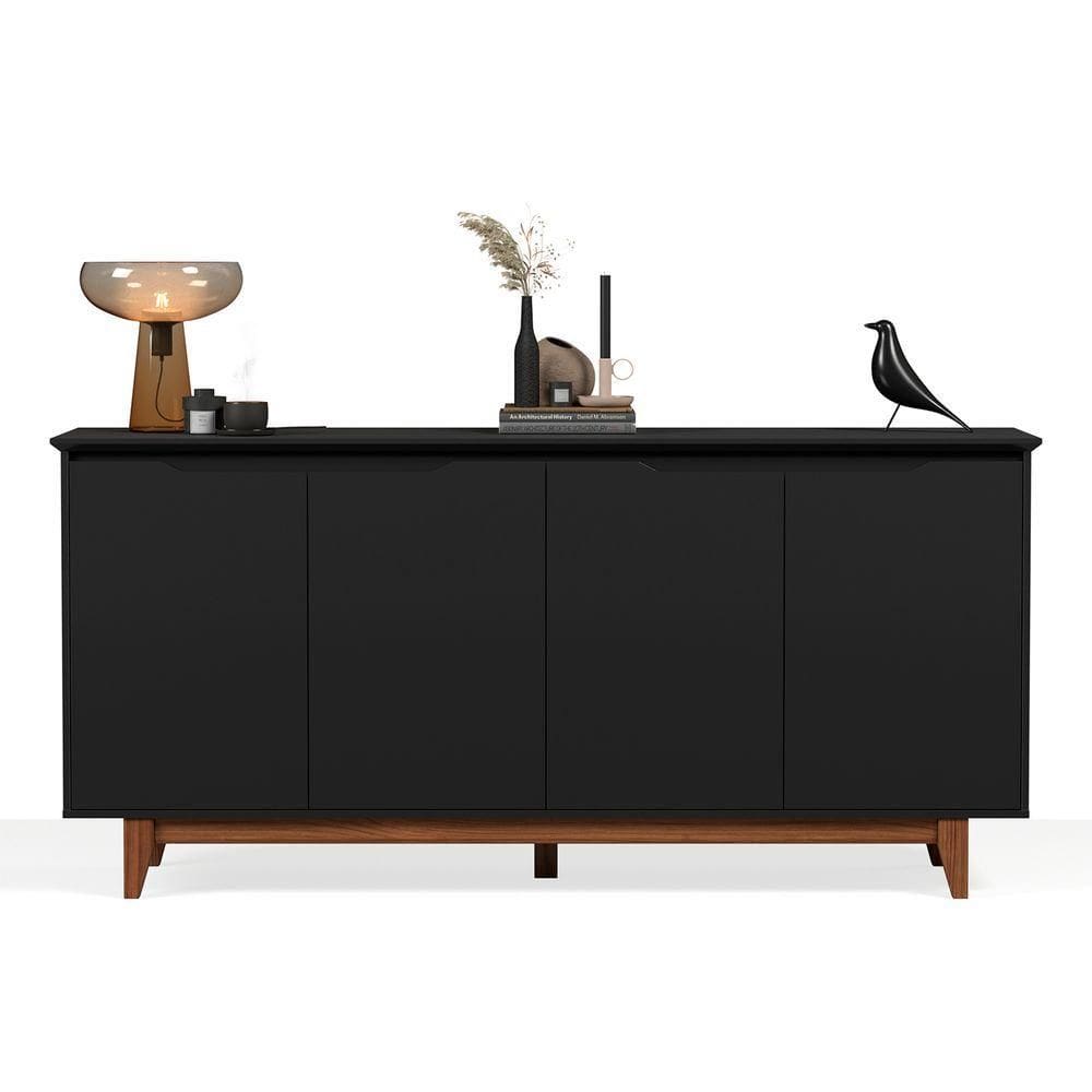 Buffet 4 Portas Flow Preto