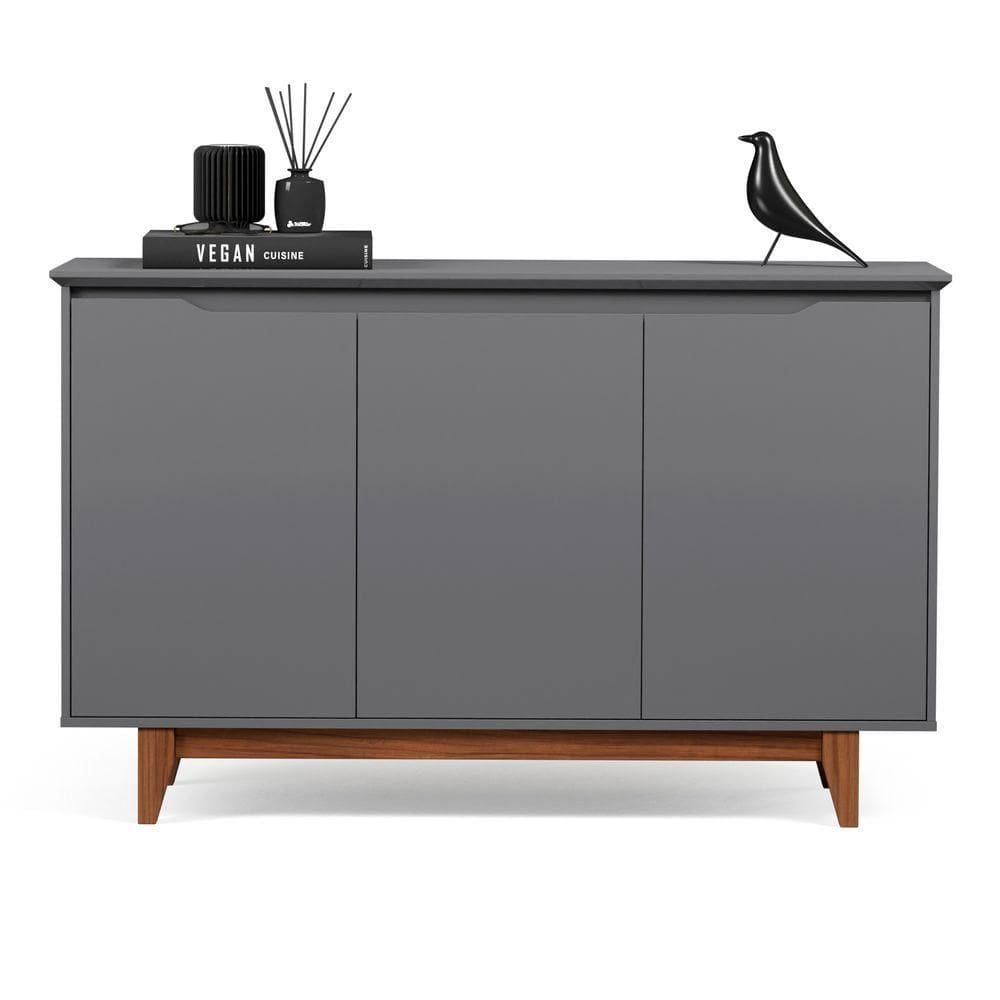 Buffet 3 Portas Flow Cinza