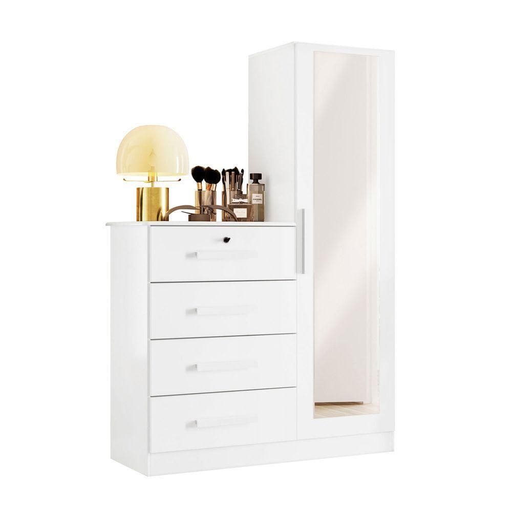 Cômoda Belize Plus Branco Fosco Liso - Albatroz Móveis