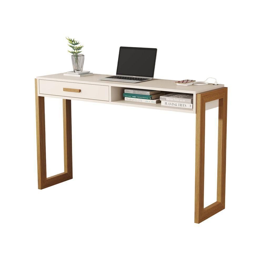 Escrivaninha Jb 6055 New Luxo Off White - Moveis Jb