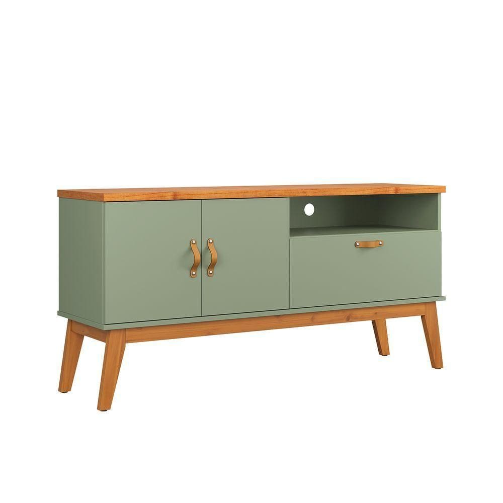 Rack Estante Sirius 3 Portas Alecrim Com Cinamomo