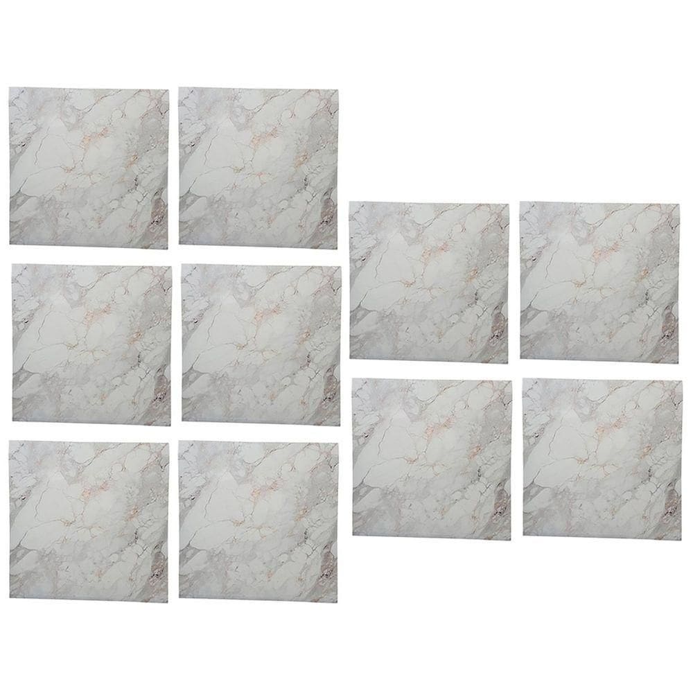 Placa Adesiva 3d Marmore Kit 10 Uni Autocolante Papel De Parede Obra Reforma Casa Banheiro Cozinha Varanda Decoraçao