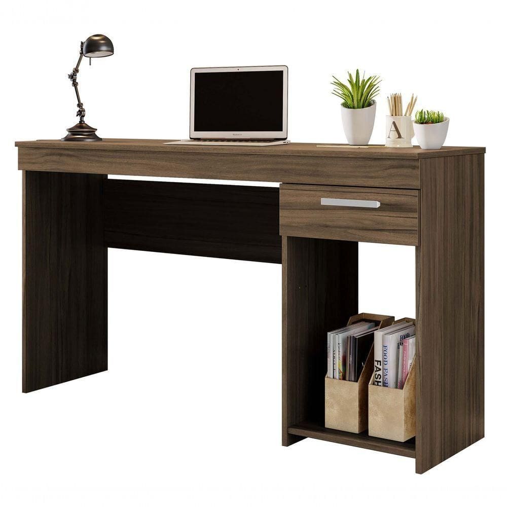 Mesa Para Computador Office Officia Nogal - Moveisaqui
