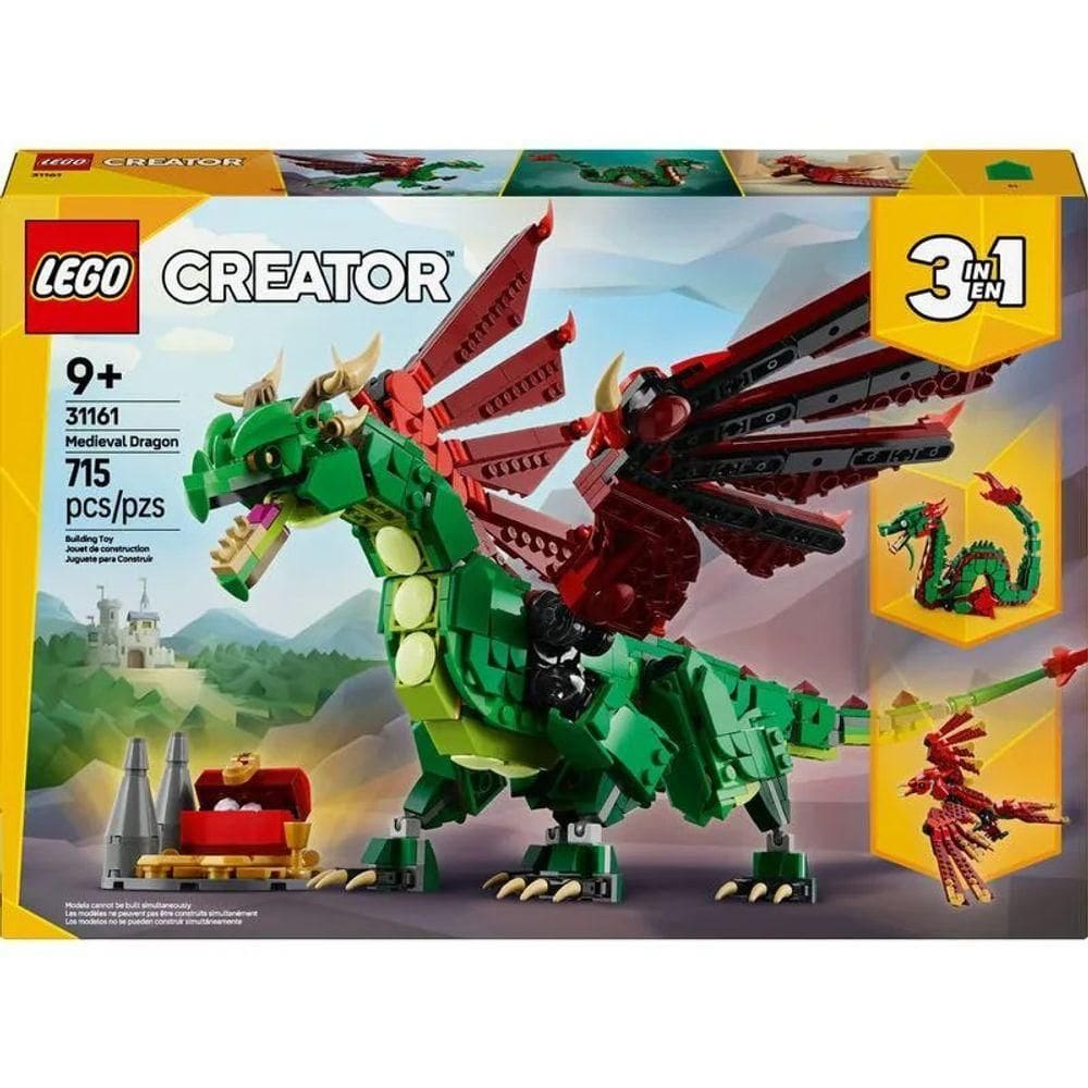Lego Creator Dragão Medieval - 715 Peças 31161