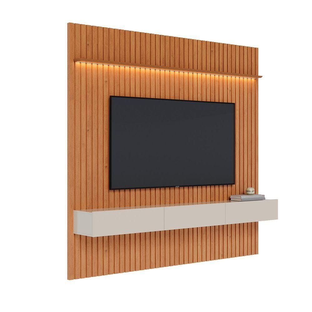 Home Ripado Flow Led Nature Com Off White - Móveisaqui