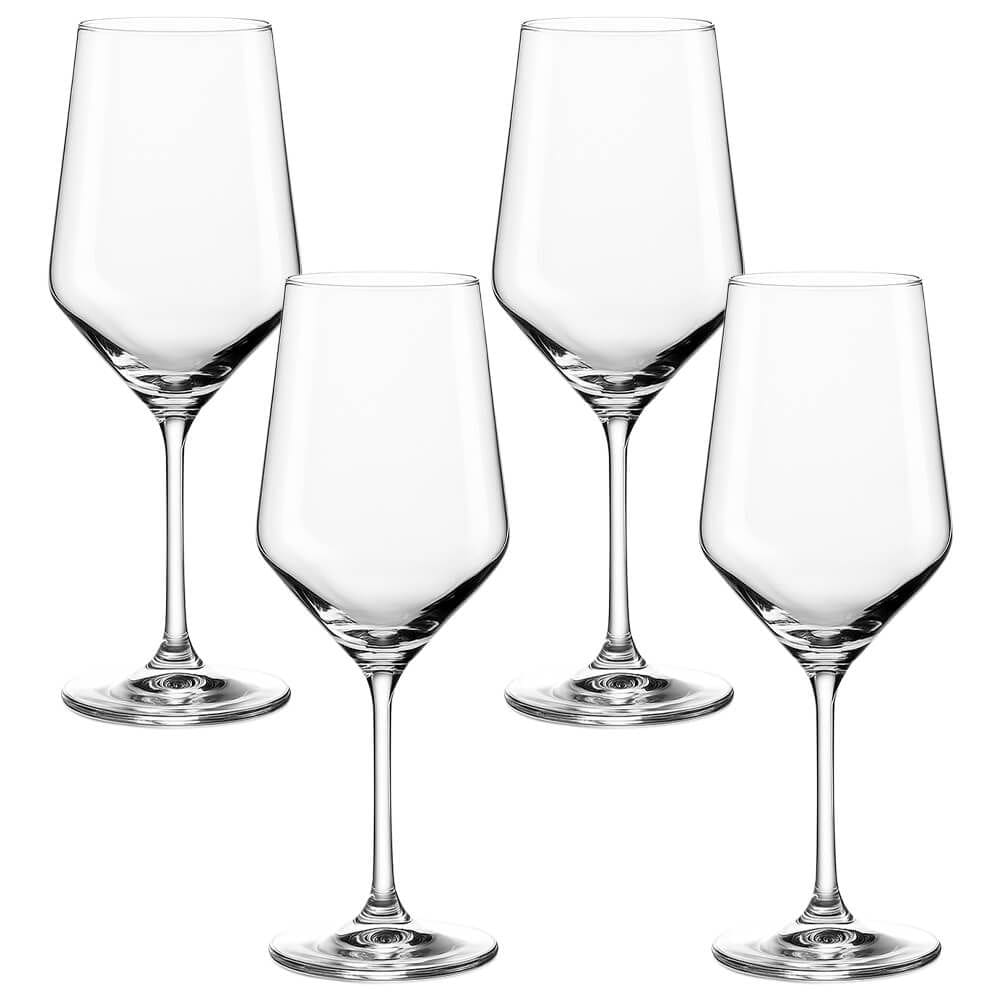 Jogo de Taças de Vinho de Cristal com Titânio Mendoza 540mL 4 peças - Seu Lar