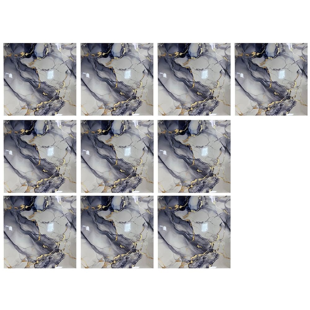 Placa Adesiva Marmore 3D Kit 10 uni Papel de Parede Autocolante Obra Reforma Casa Cozinha Banheiro Quarto Sala