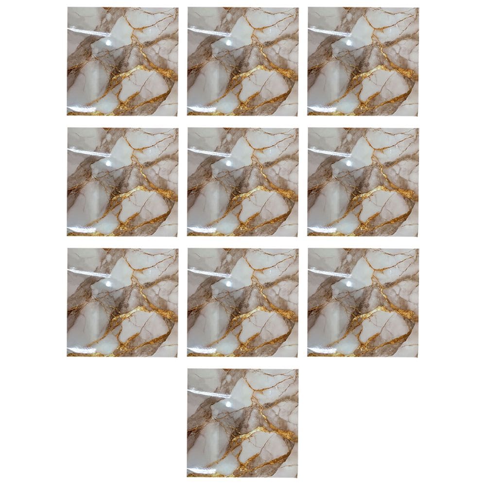 Placa Adesiva Marmore 3D kit 10 uni Obra Reforma Papel de Parede Autocolante Moderno Casa Banheiro Cozinha Decoraçao