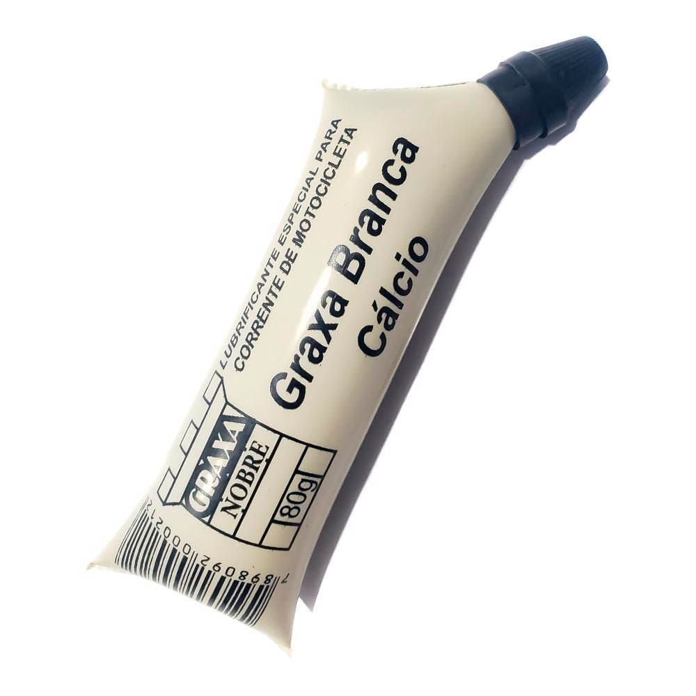 Graxa de Cálcio Branca para Corrente de Motocicleta 80 g - Graxa Nobre GBC80