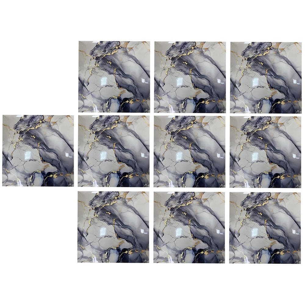 Placa Adesiva Marmore 3D Kit 10 uni Papel de Parede Autocolante Obra Reforma Casa Quarto Sala Ambiente Moderno