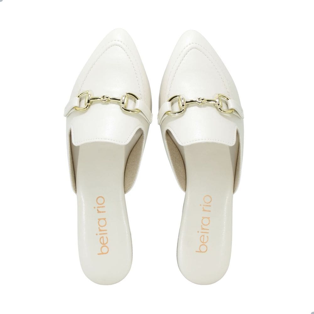 Mule Beira Rio Napa Turim Branco Off