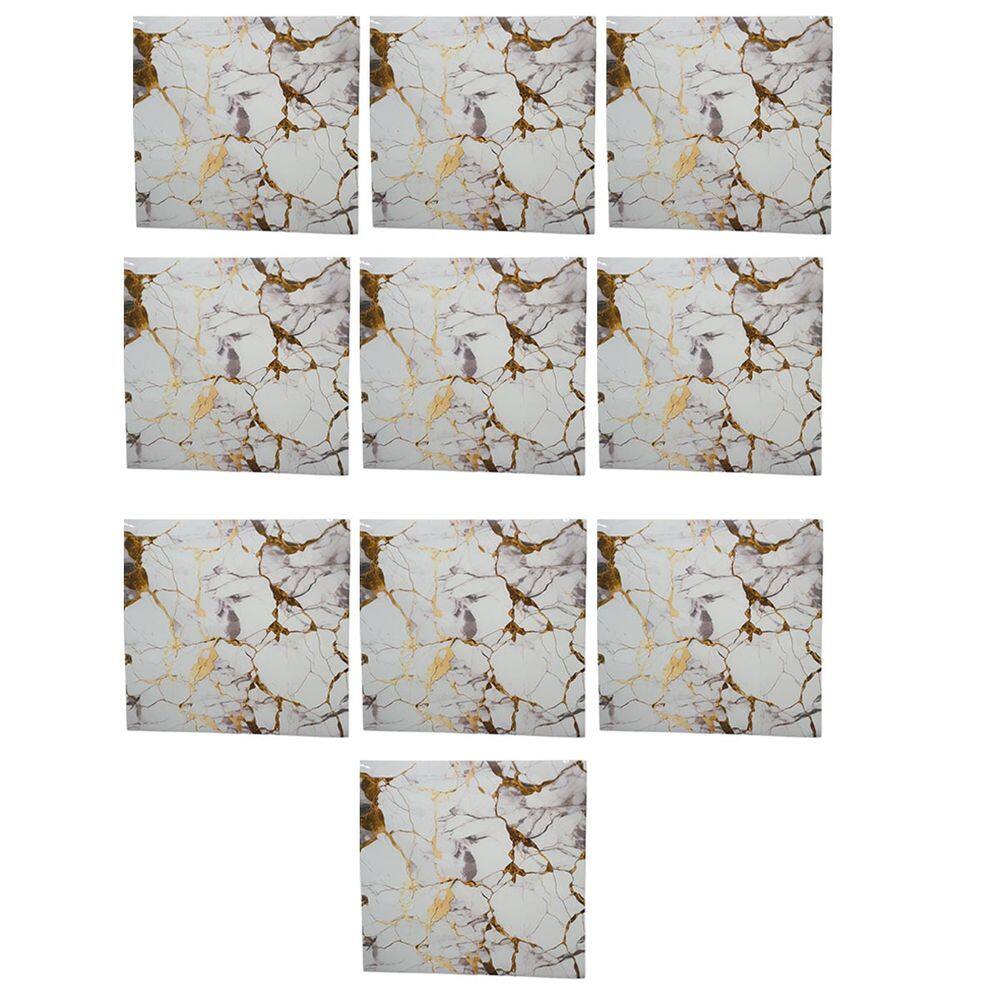 Placa Adesiva Marmore 3D Kit 10 uni Autocolante Obra Reforma Moderno Casa Cozinha Banheiro Quarto Sala Ambiente