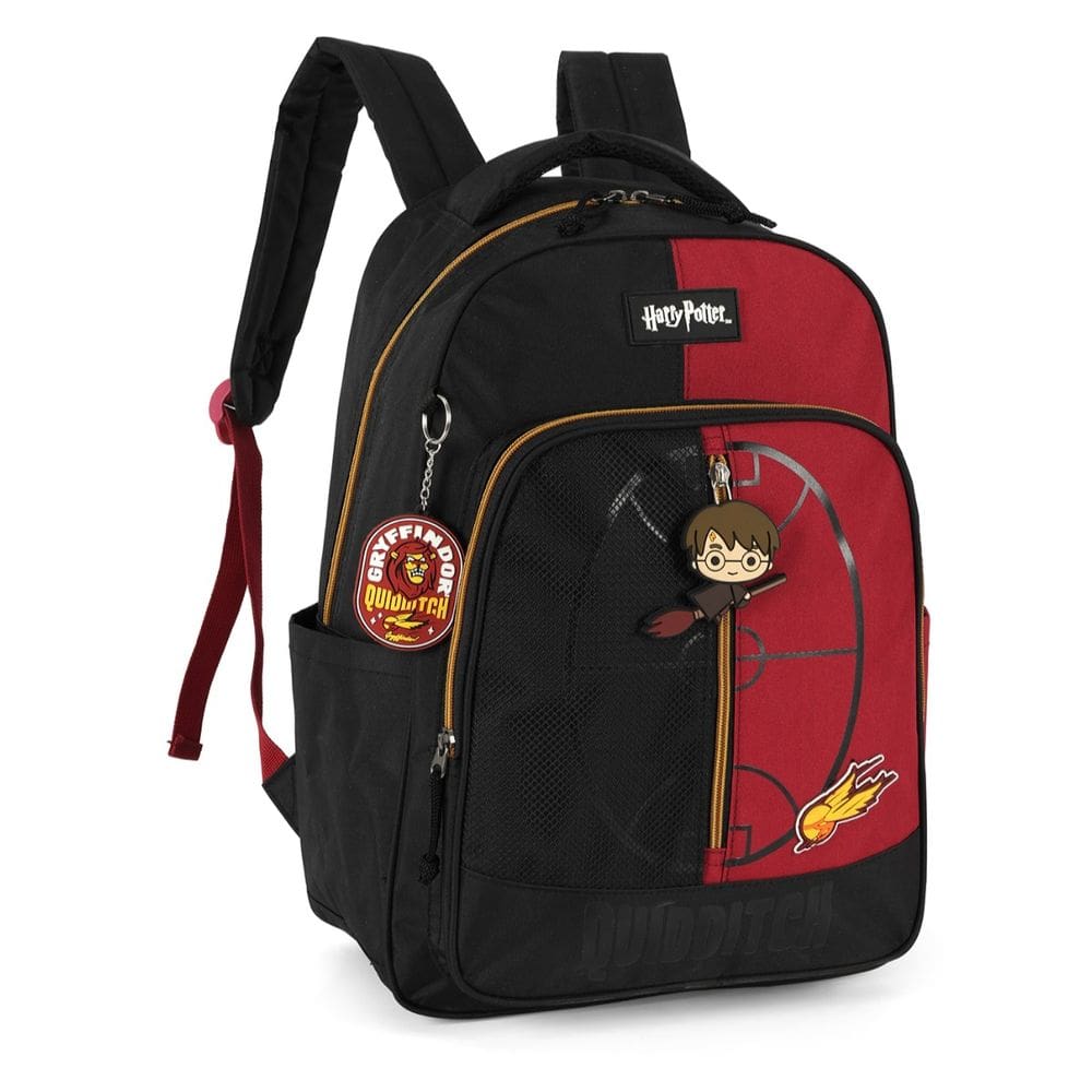 Mochila Escolar Harry Potter Hogwarts Escola Bruxaria Preto