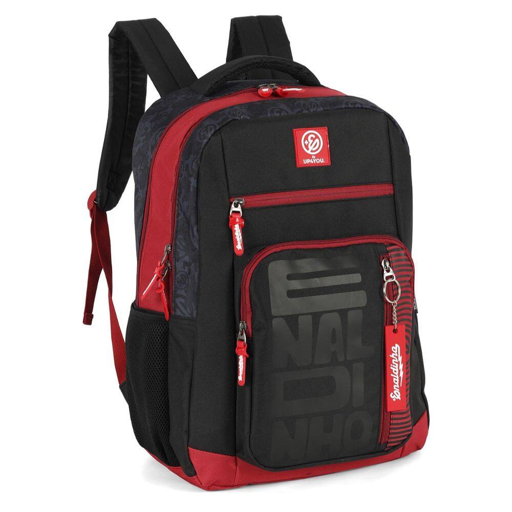 Mochila Escolar Grande De Costas Youtuber Enaldinho Preto