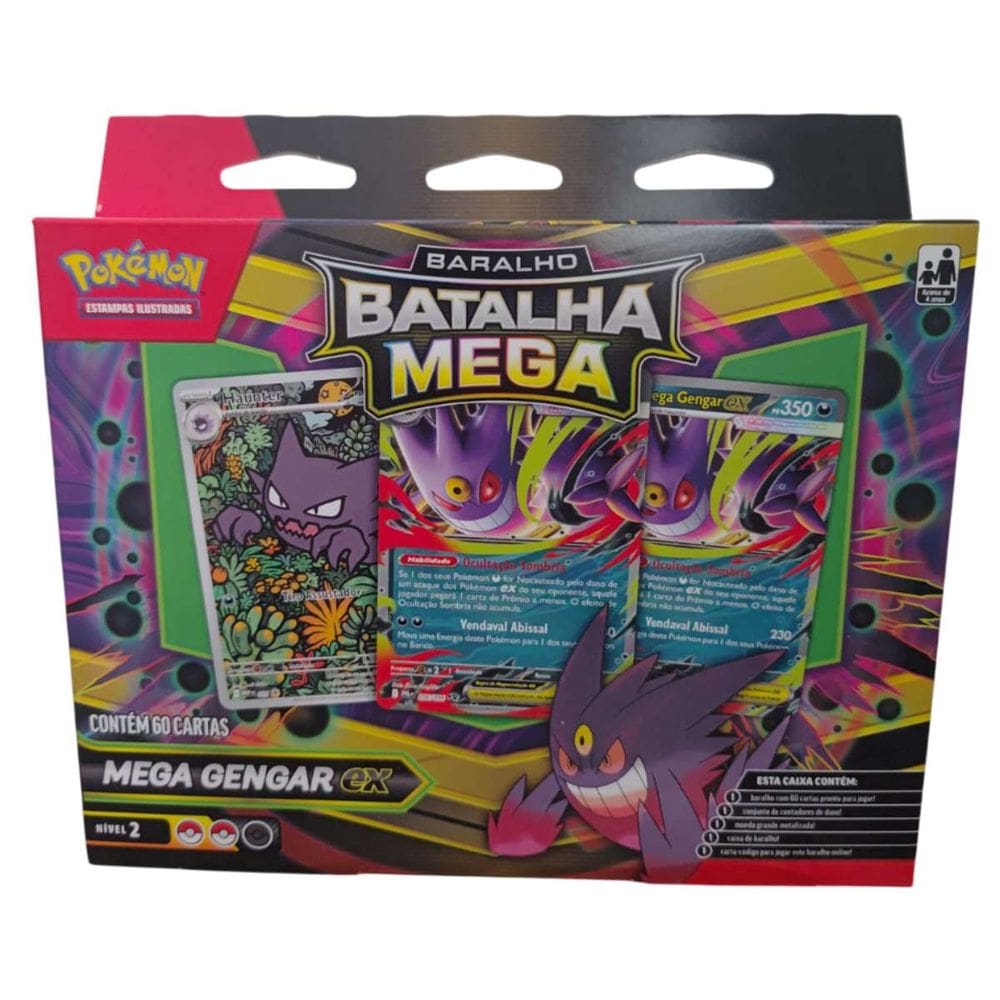 Pokemon Baralho Batalha Mega Gengar Ex | Casas Bahia
