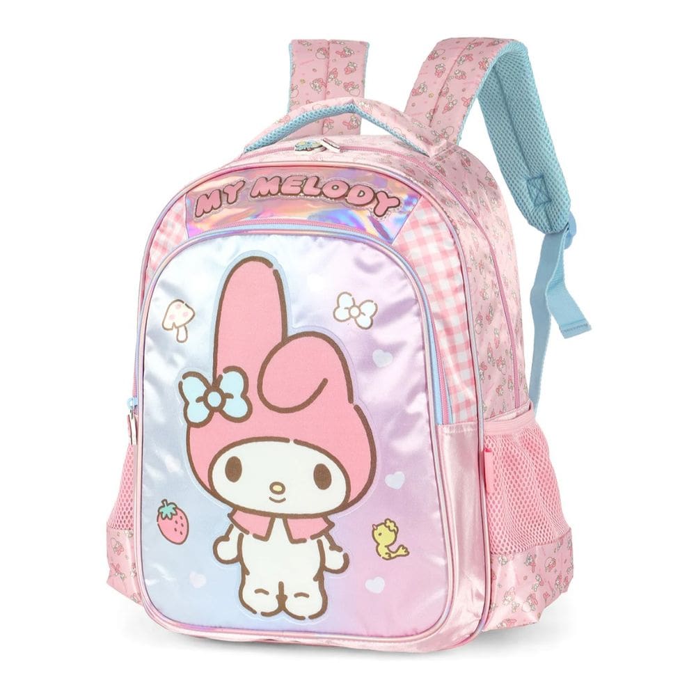 Mochila De Costas My Melody Amigos Hello Kitty Meninas Rosa