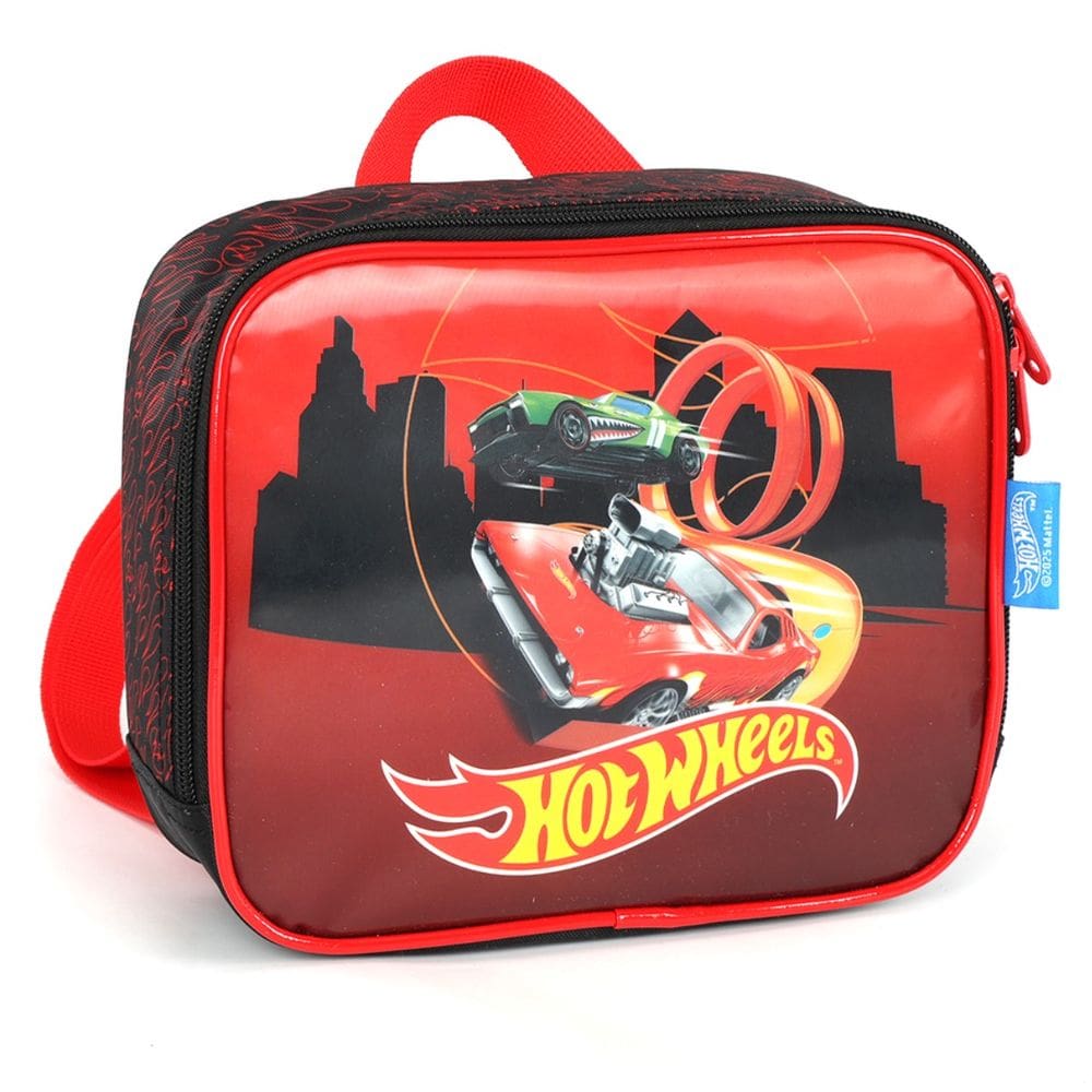 Lancheira Escola Termica Bolsa Hot Wheels Vermelho Menino