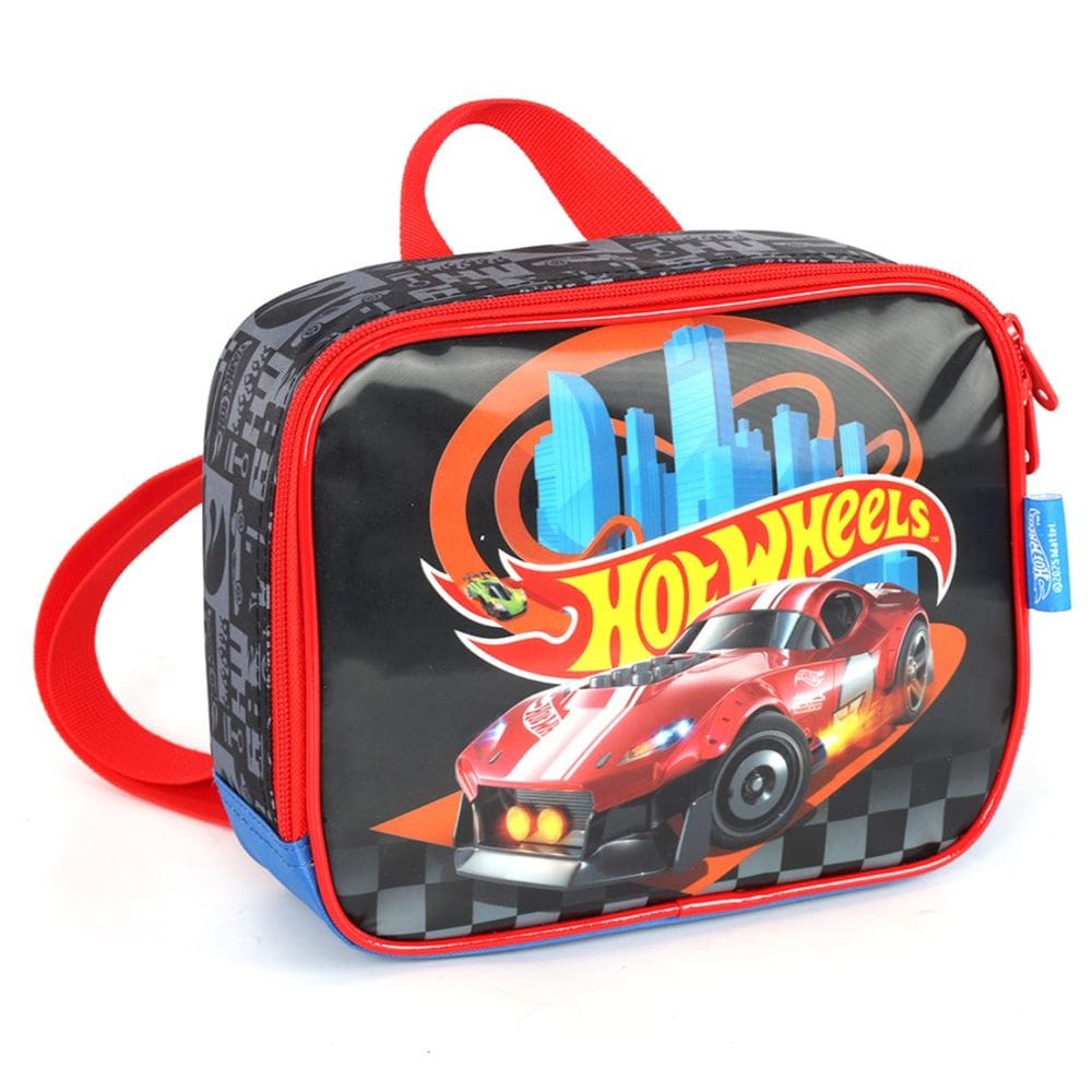Lancheira Escola Termica Bolsa Hot Wheels Preto Menino