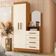 C?moda Penteadeira 4 Gavetas Espelho Capri Damulti