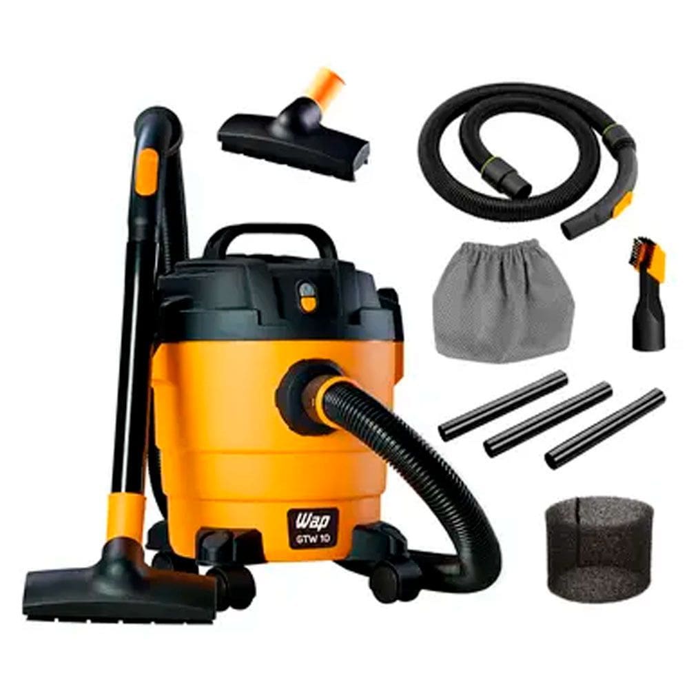 Aspirador Wap GTW10 Po e Agua 10L 1400W Filtro Removivel Bocal de Sopro