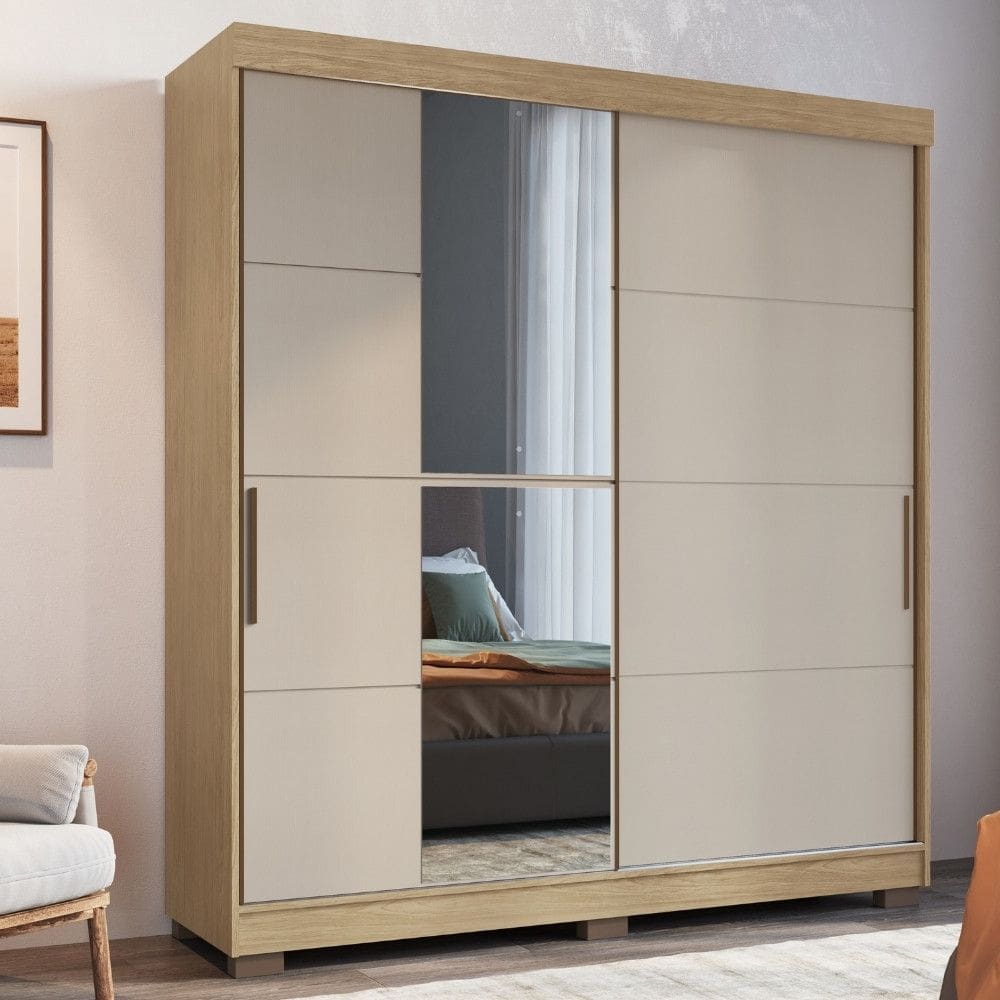 Guarda Roupa Casal 3 Portas 5 Gavetas Flex Color Veneto Luciane