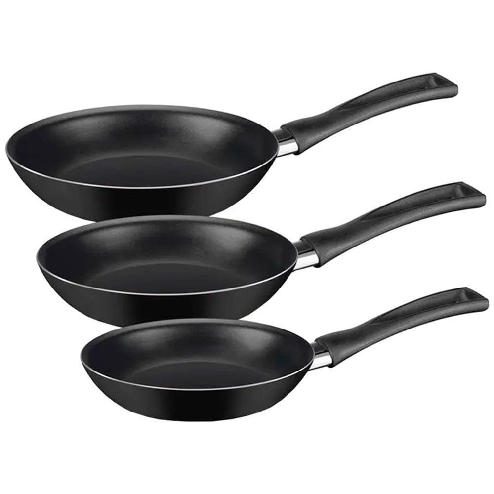 Jogo de Frigideira Rochedo Antiaderente 3 Peças