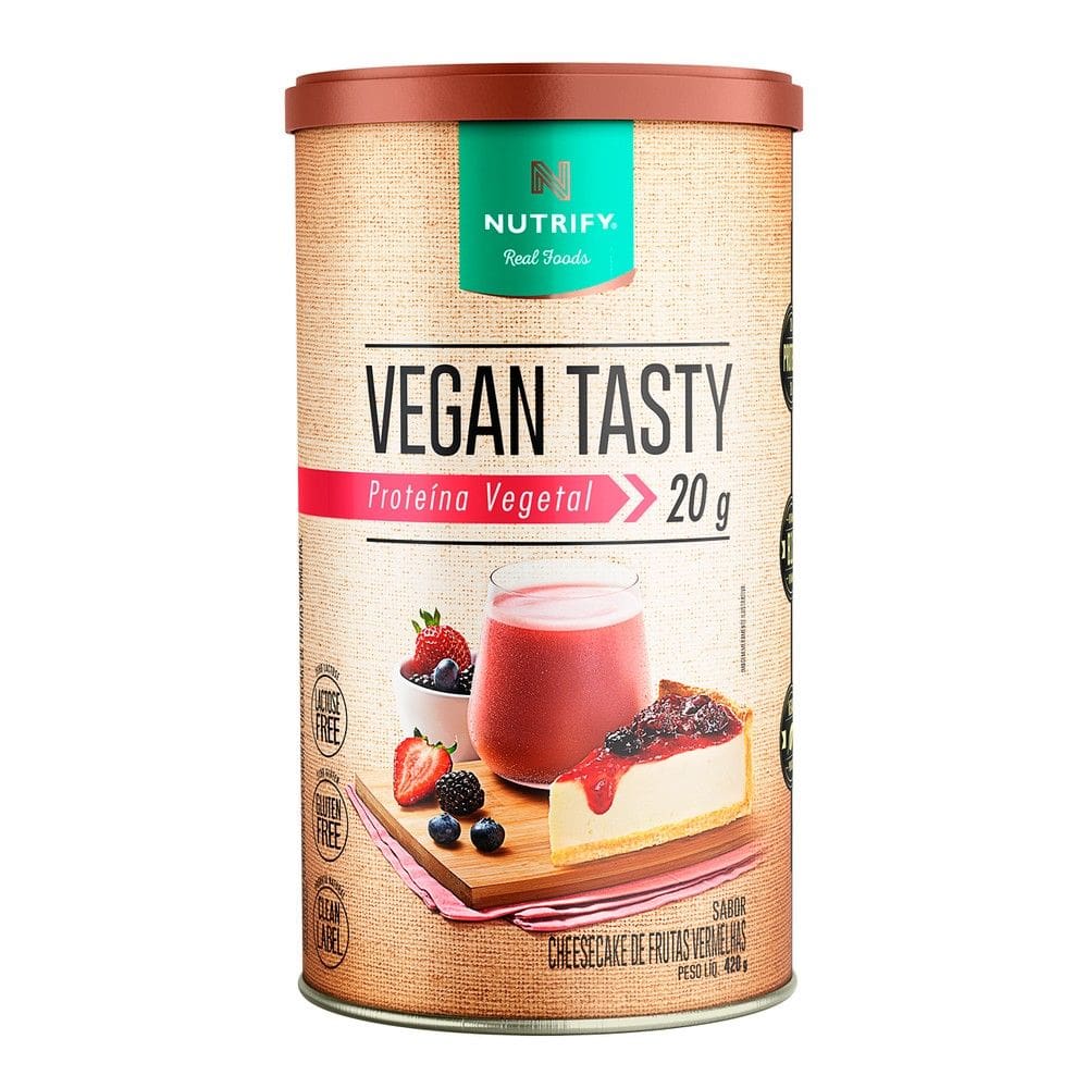 Proteína Vegetal em Pó Vegan Tasty Nutrify 420g