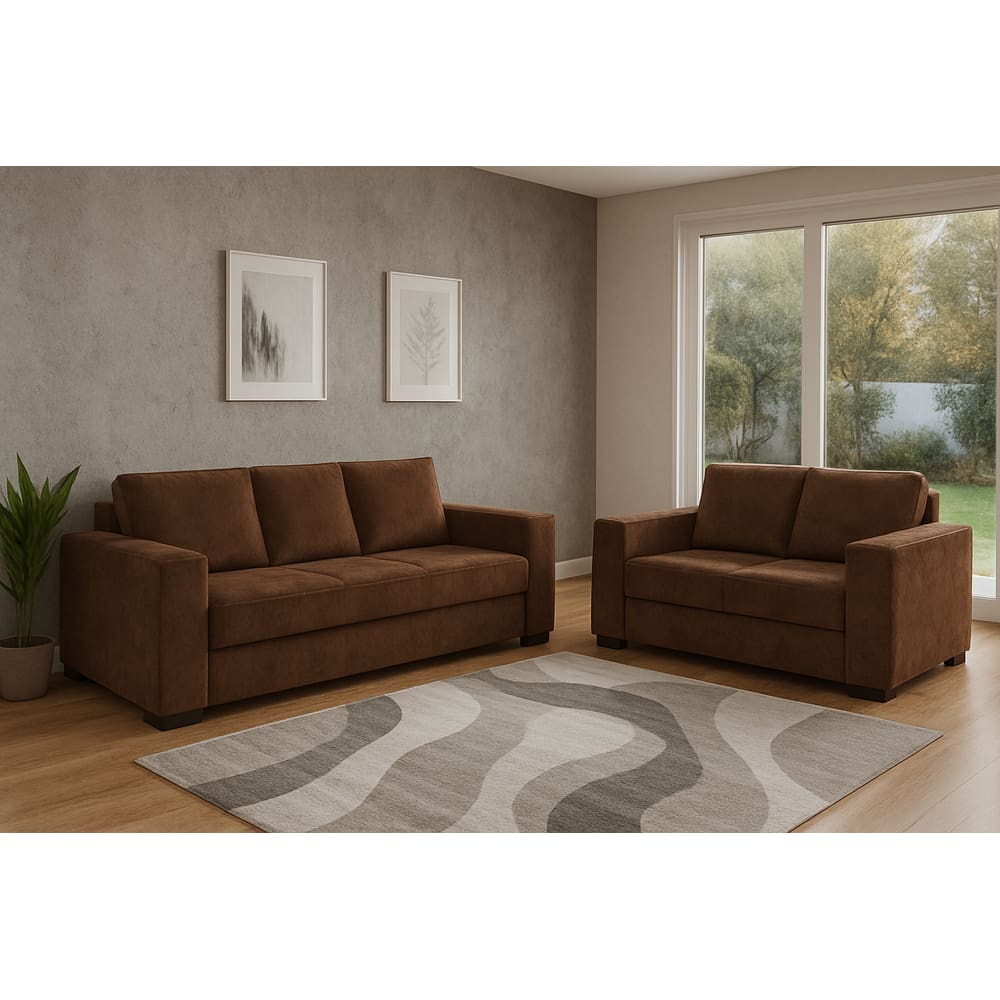 Conjunto 2 e 3 Lugares Carrara Versão Premium Tecido Veludo - Magna Estofados