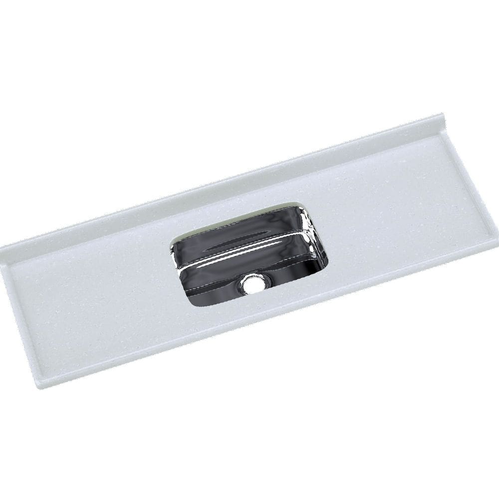 Pia Cozinha 150x55cm Sintética Cuba Inox Pedra Cinza Claro - 562407 - A.J. RORATO