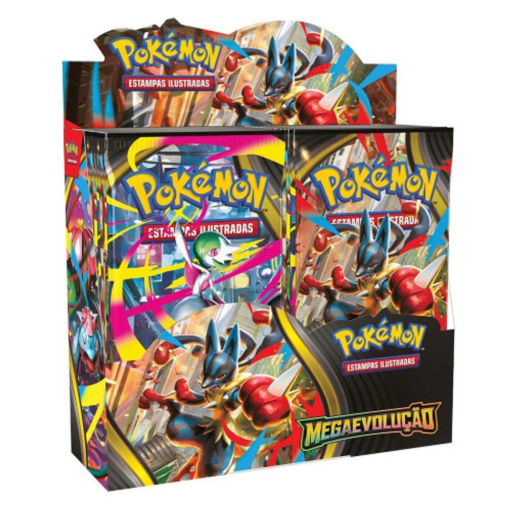 Jogo Cartas Box Pokemon 36 Booster Mega Evolução Copag