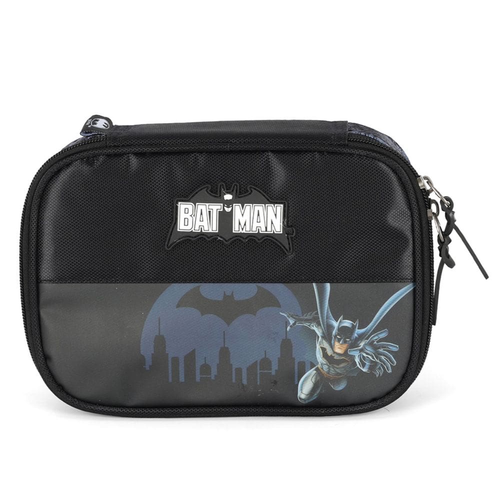 Estojo Box Escola Juvenil Super Herói Batman Preto Luxcel