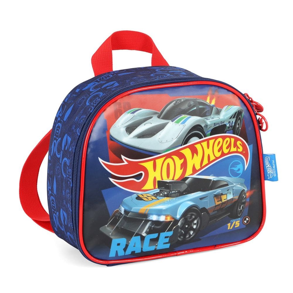 Lancheira Escolar Térmica Bolsa Hot Wheels Menino Carro Vermelho