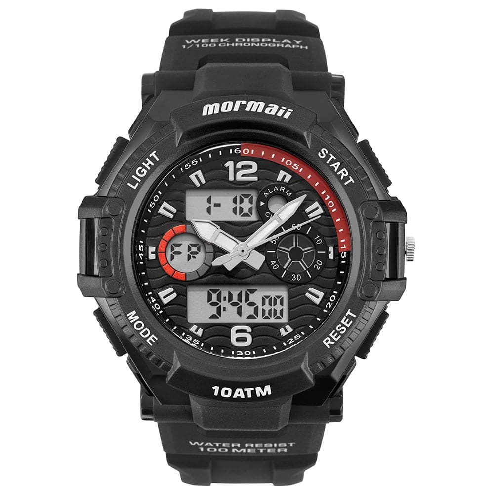 Relógio MORMAII masculino analógico digital MOM8032P/8R