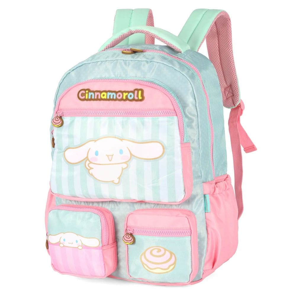 Mochila Costa Amigos Hello Kitty Juvenil Luxcel Verde Escola