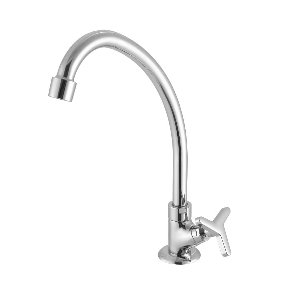 Torneira Cozinha Bancada Bica Alta 1/4V Cromada Meber