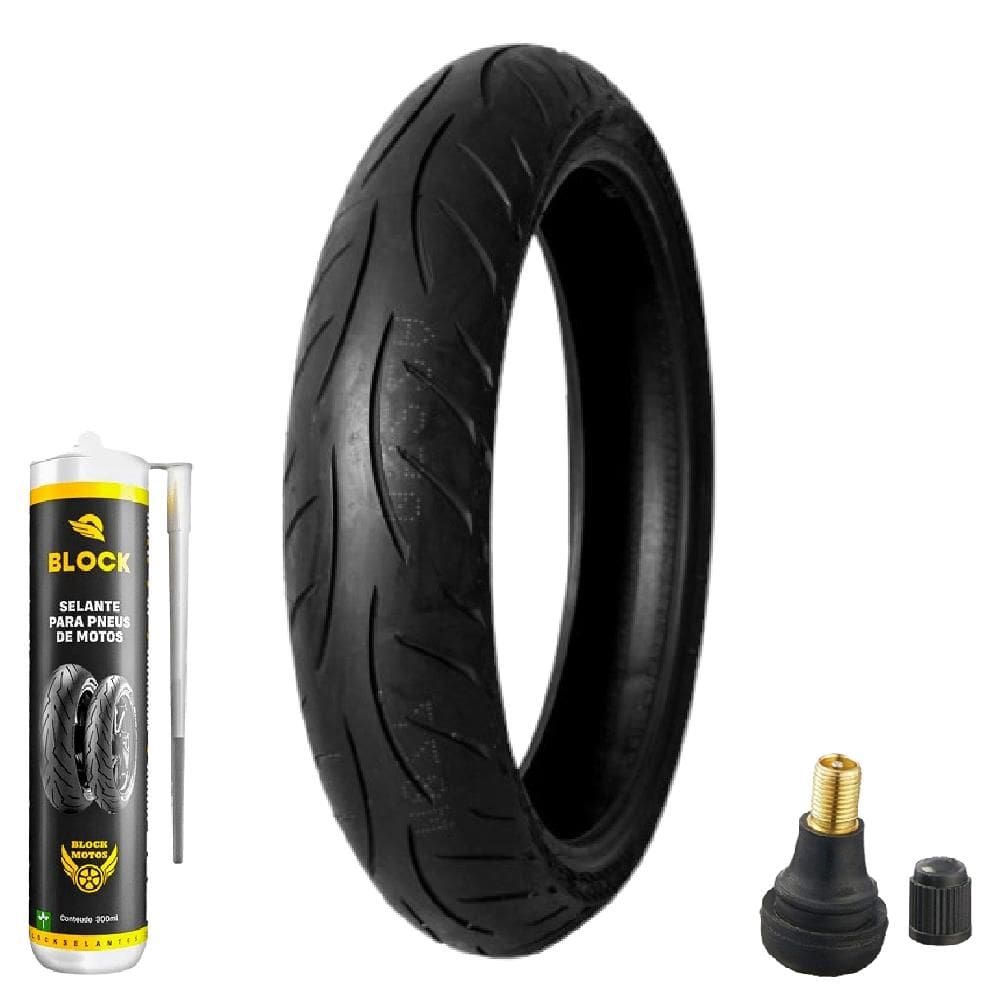 Pneu Cbx 250 Twister Fazer 250 100/80r17 52h Tl M5 Metzeler + Selante + Bico