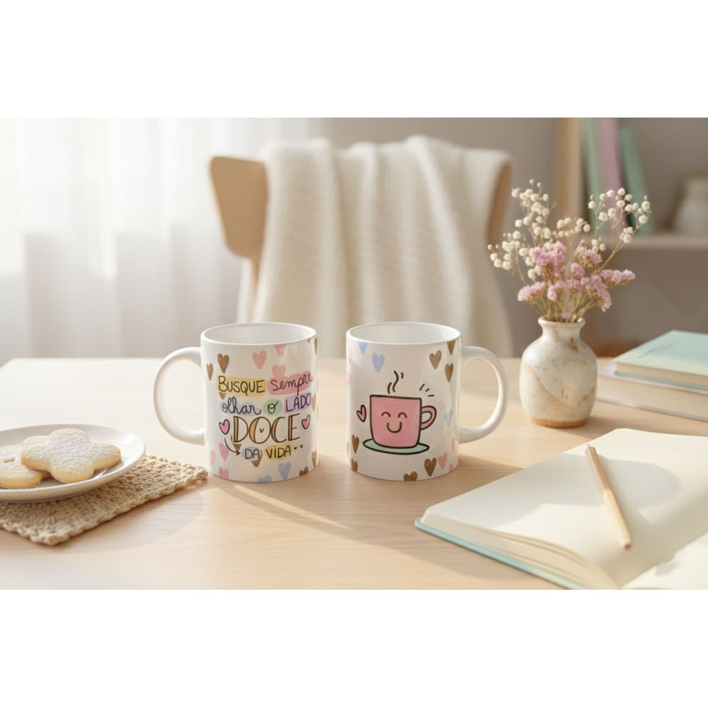 Caneca Personalizada - Busque Sempre Olhar o Lado Doce da Vida